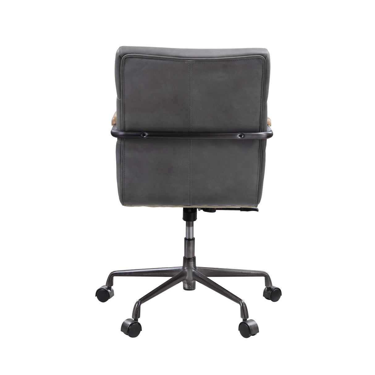 Halcyon Gray Top Grain Leather Office Chair