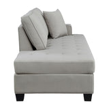 Elmont Exposed Feet With Faux Wood Chaise