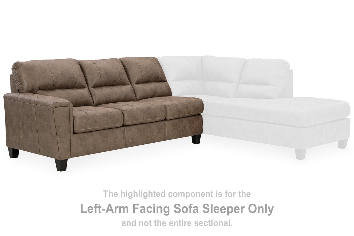 Navi Fossil Left-Arm Facing Sofa Sleeper