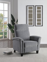 Weiser Exposed Wood Feet With Dark Brown Push Back Reclining Chair