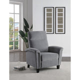 Weiser Exposed Wood Feet With Dark Brown Push Back Reclining Chair