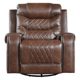 Putnam Brown Swivel Reclining Chair