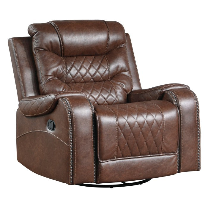 Putnam Brown Swivel Reclining Chair