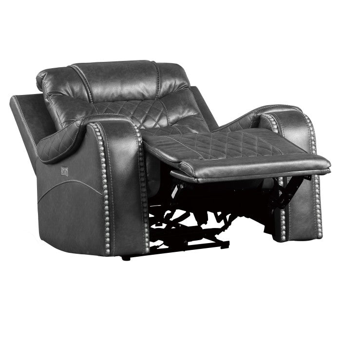 Putnam Gray Power Reclining Chair