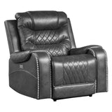 Putnam Gray Power Reclining Chair