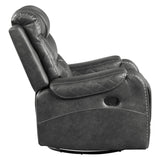 Putnam Gray Swivel Reclining Chair