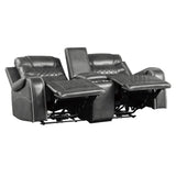 Putnam Gray Power Double Reclining Loveseat