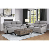 Sherbrook Power Double Reclining Sofa With Headrests And Usb Ports