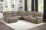 Legrande 6-Piece Modular Power Reclining Sectional With Headrests And Left Chaise