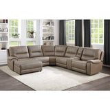 Legrande 6-Piece Modular Power Reclining Sectional With Headrests And Left Chaise