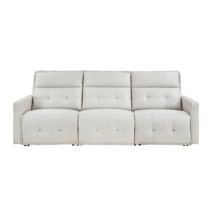 Salida Power Double Reclining Sofa With Headrests