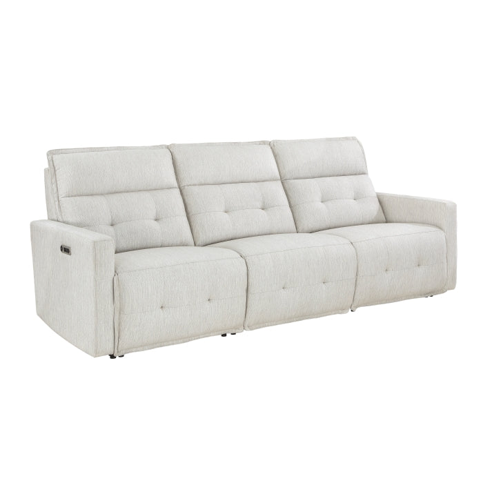 Salida Power Double Reclining Sofa With Headrests