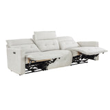 Salida Power Double Reclining Sofa With Headrests