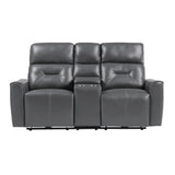 Burwell Power Double Reclining Love Seat With Center Console And Usb Ports