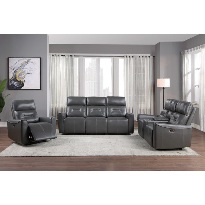 Burwell Power Double Reclining Love Seat With Center Console And Usb Ports