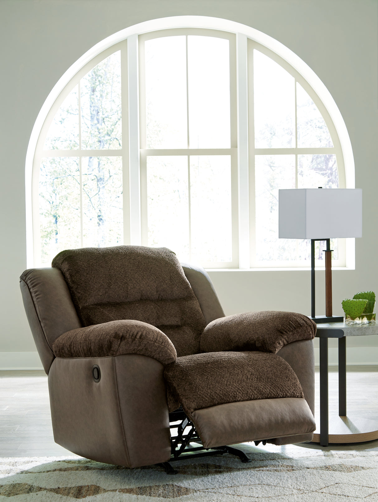 Dorman Chocolate Reclining Sofa, Loveseat And Recliner