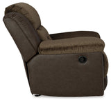 Dorman Chocolate Reclining Sofa, Loveseat And Recliner