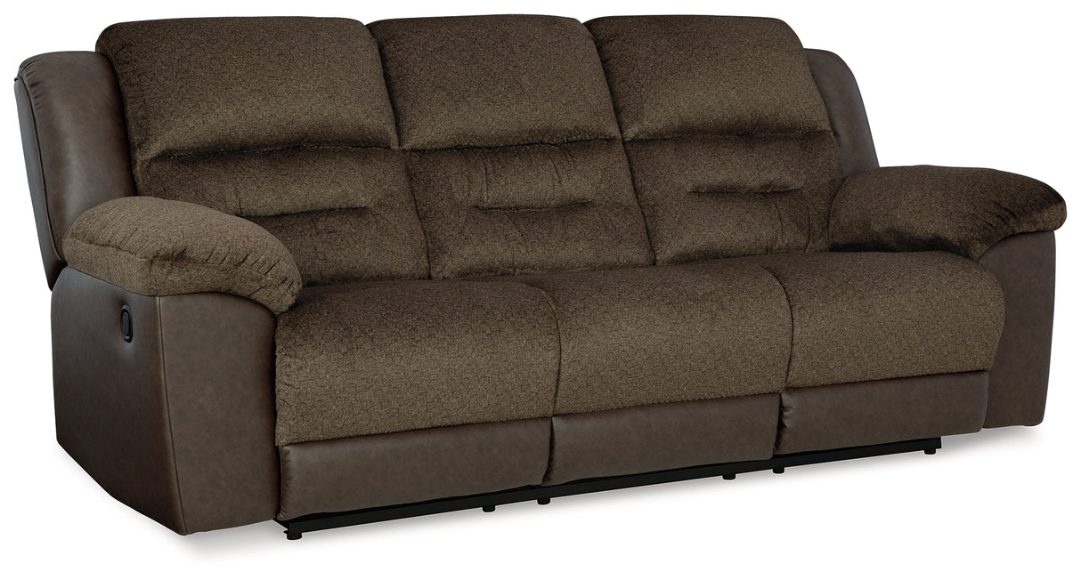 Dorman Chocolate Reclining Sofa, Loveseat And Recliner