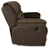 Dorman Chocolate Reclining Sofa, Loveseat And Recliner