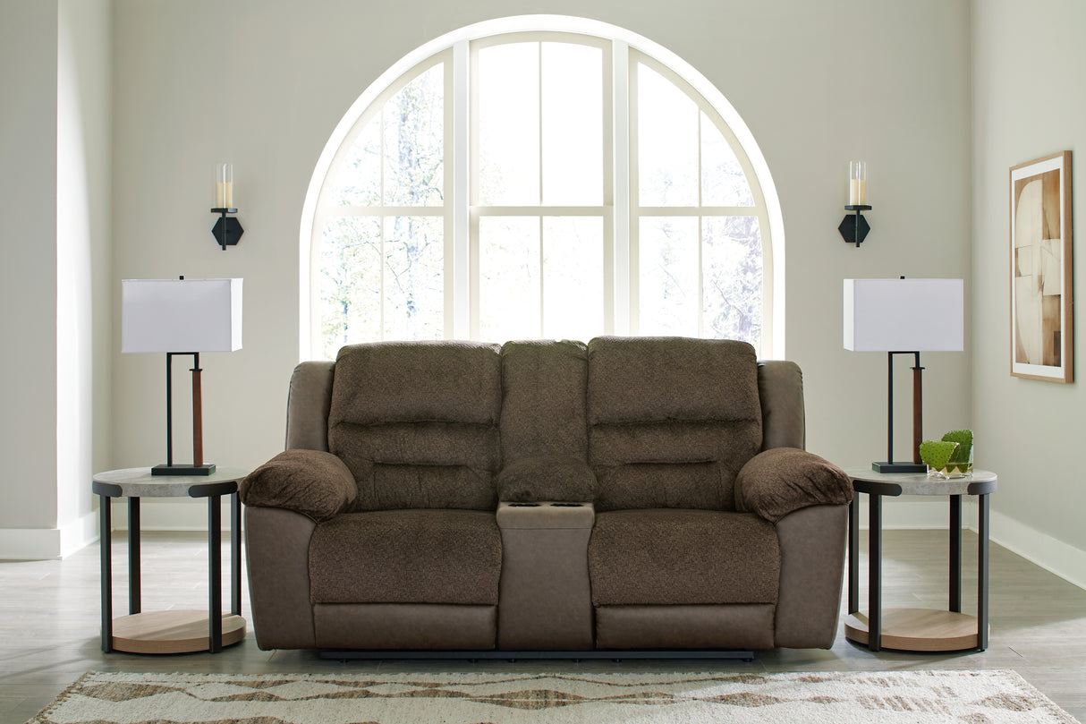 Dorman Chocolate Reclining Sofa, Loveseat And Recliner