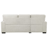 Morelia Exposed Feet With Faux Wood 2-Piece Sectional Pull-Out Bed And Left Chaise Hidden Storage