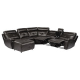 Avenue 6-Piece Modular Reclining Sectional With Left Chaise