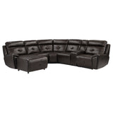 Avenue 6-Piece Modular Reclining Sectional With Left Chaise