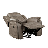 Centeroak Sandy Brown Reclining Chair