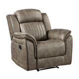 Centeroak Sandy Brown Reclining Chair