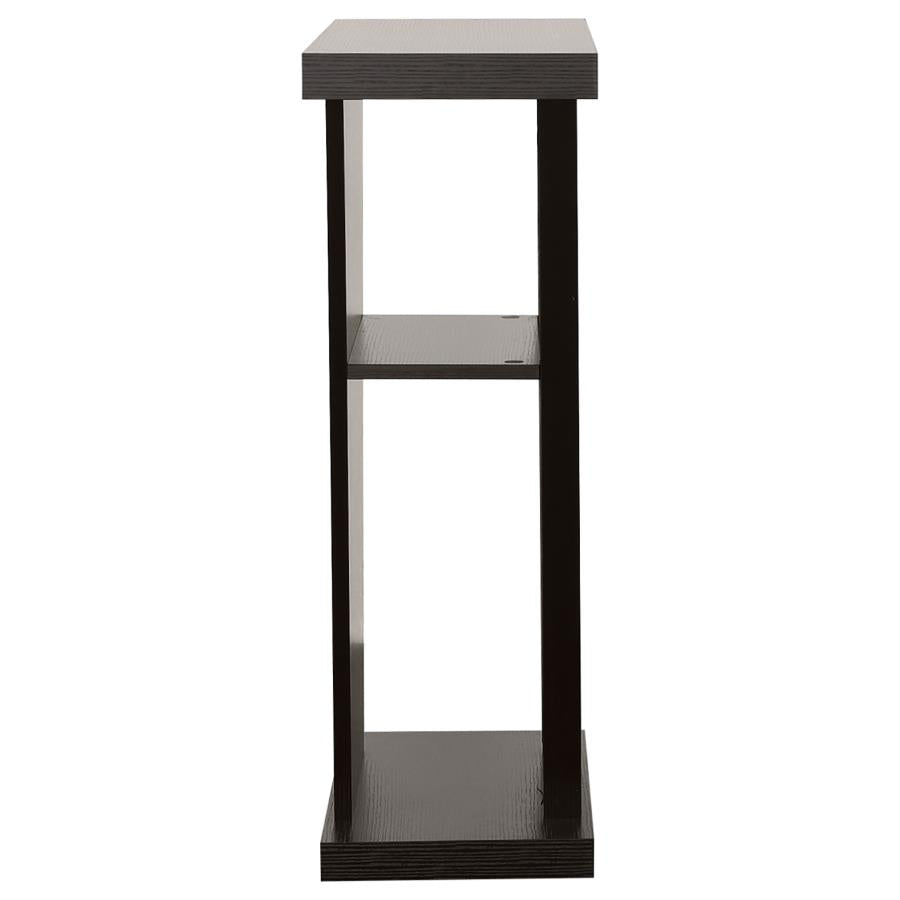 Evanna 2-Shelf Console Table Cappuccino