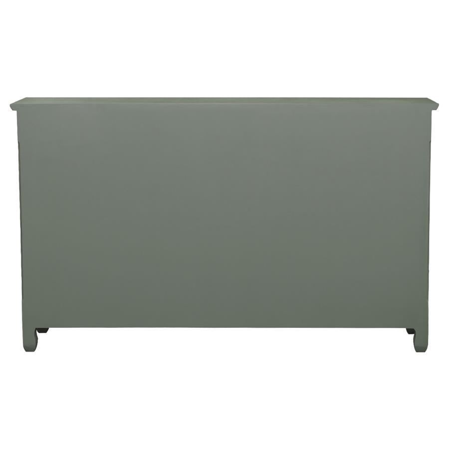 Deserie 3-Door Accent Cabinet Antique Green