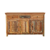 Henry 3-Door Accent Cabinet Reclaimed Wood