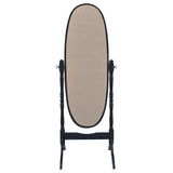 Foyet Oval Cheval Mirror Black