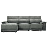 Ember 3-Piece Modular Reclining Sectional With Left Chaise