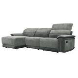 Ember 3-Piece Modular Reclining Sectional With Left Chaise