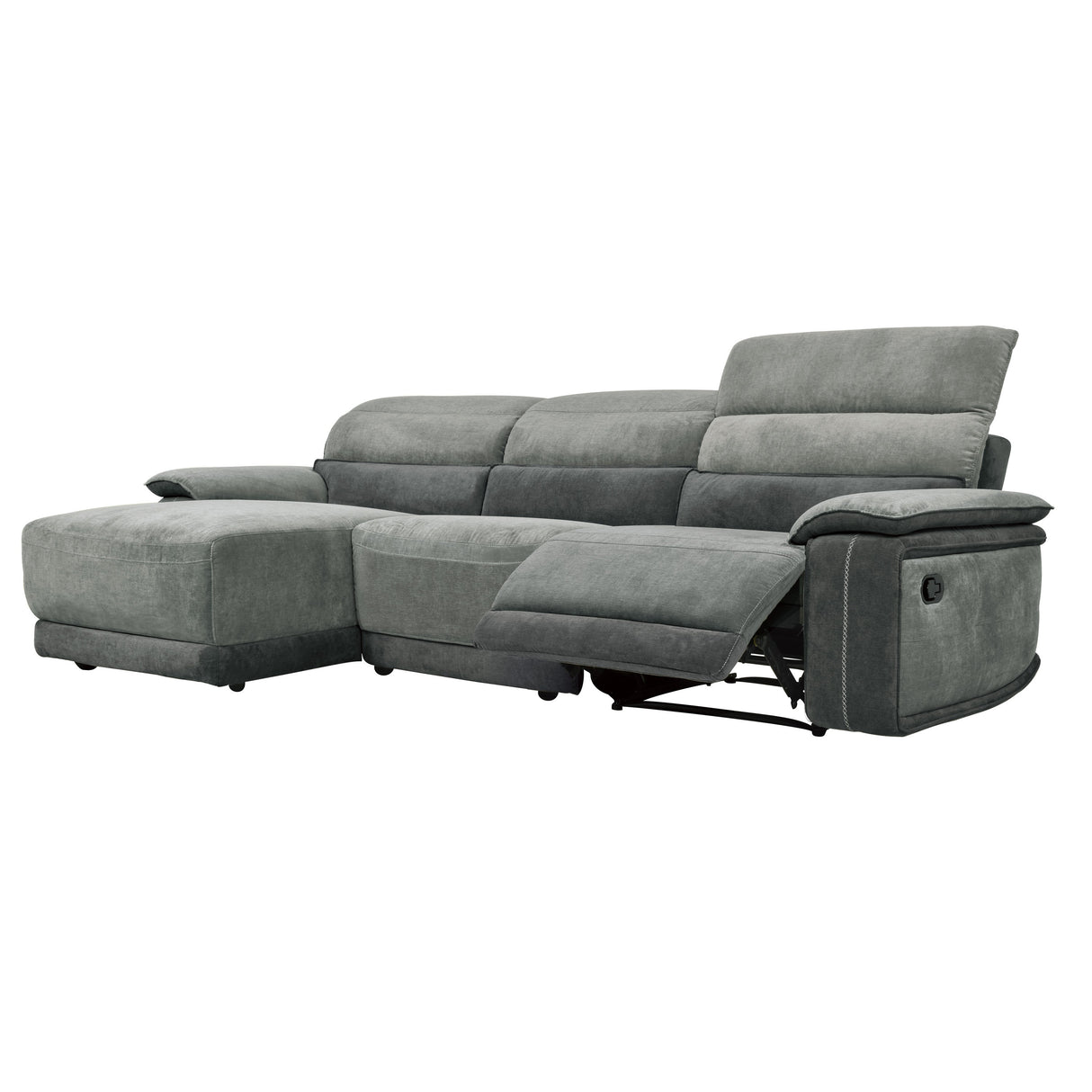 Ember 3-Piece Modular Reclining Sectional With Left Chaise