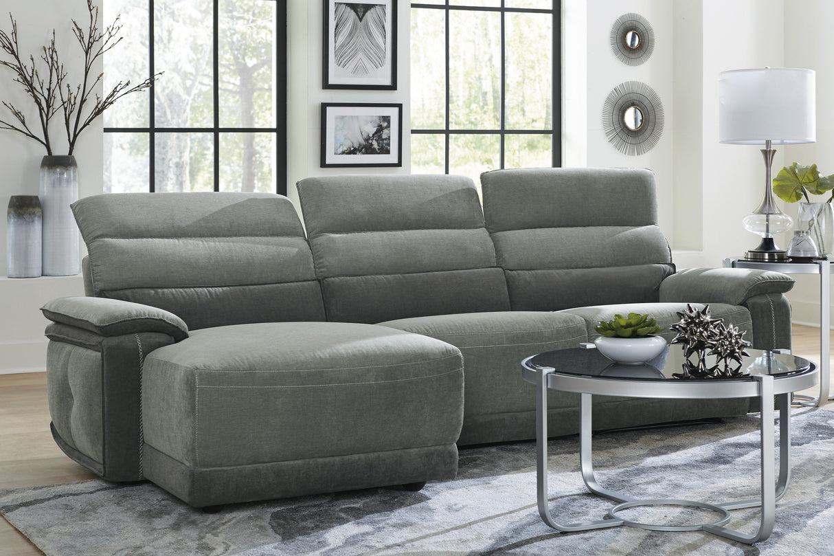 Ember 3-Piece Modular Reclining Sectional With Left Chaise