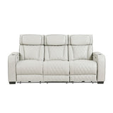 Fairway Taupe Power Double Reclining Sofa