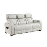 Fairway Taupe Power Double Reclining Sofa