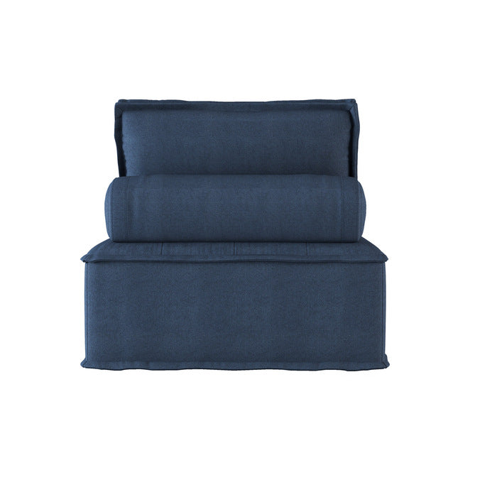 Ulrich Blue Modular Chair with Removable Bolster