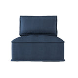 Ulrich Blue Modular Chair with Removable Bolster