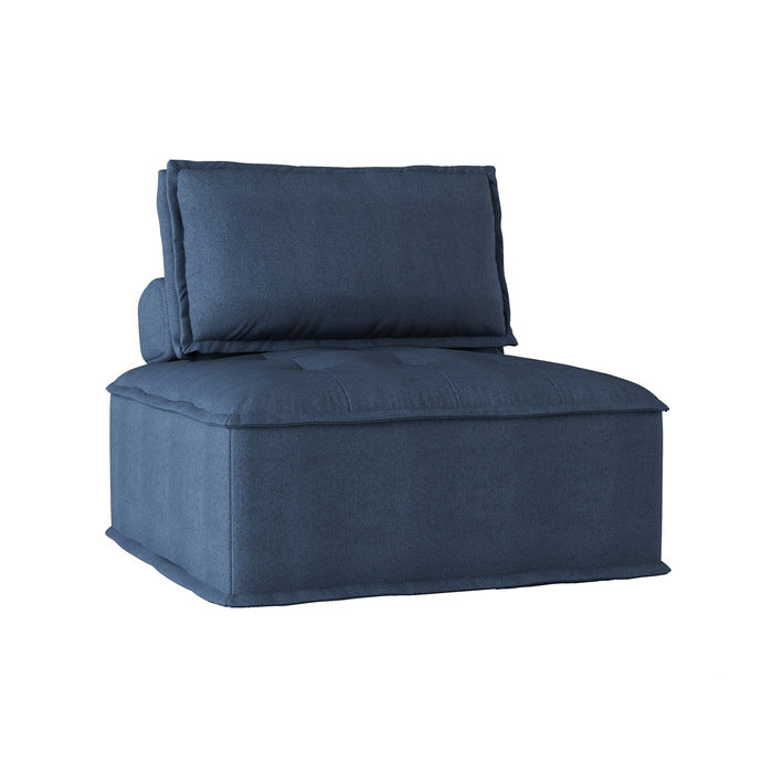 Ulrich Blue Modular Chair with Removable Bolster