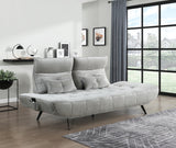 Sofa With Power Adjustable Seat Depth And Manual Headrests