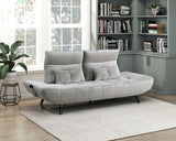 Sofa With Power Adjustable Seat Depth And Manual Headrests