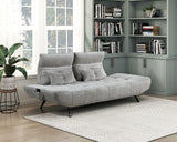 Sofa With Power Adjustable Seat Depth And Manual Headrests