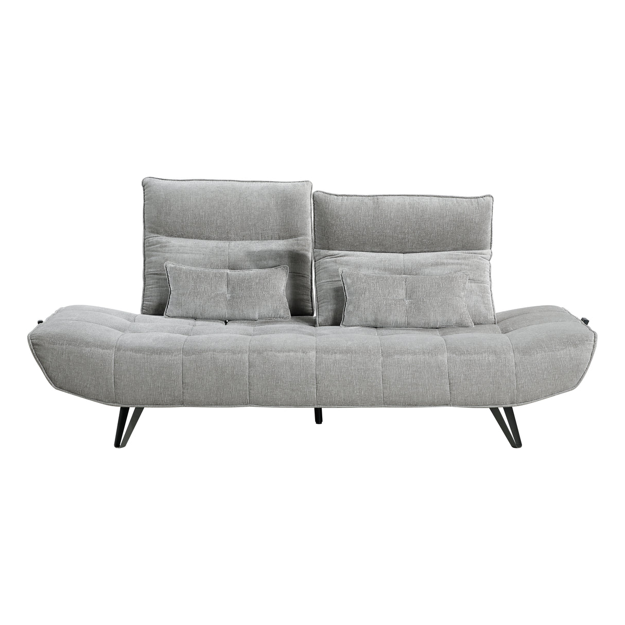 Sofa With Power Adjustable Seat Depth And Manual Headrests