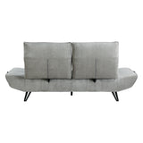 Sofa With Power Adjustable Seat Depth And Manual Headrests