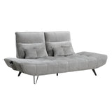 Sofa With Power Adjustable Seat Depth And Manual Headrests