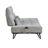 Sofa With Power Adjustable Seat Depth And Manual Headrests