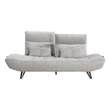 Sofa With Power Adjustable Seat Depth And Manual Headrests